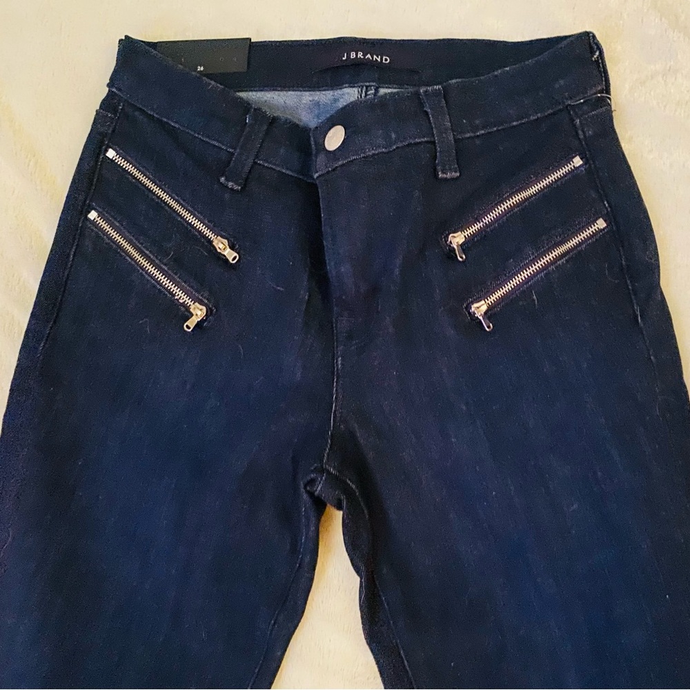 J BRAND Carina Double Zip Pocket Skinny Jeans